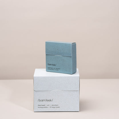 Face Pack by Bamteek, eco-friendly single-use travel towels, soft and biodegradable, perfect for on-the-go skincare.